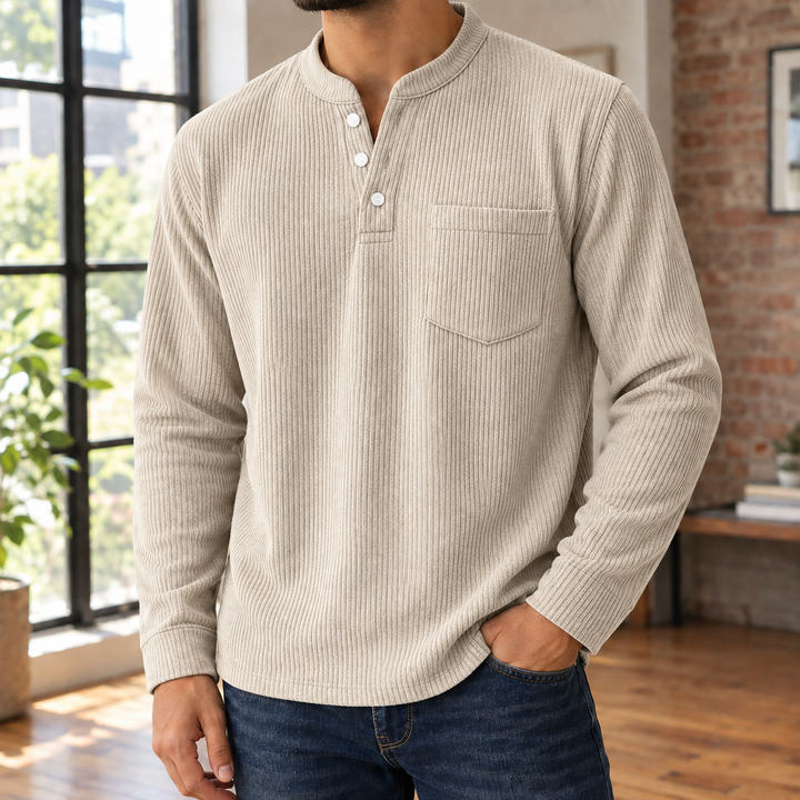 Dorian Ribbed Henley