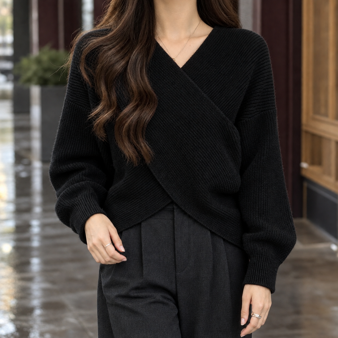 Joelle-Marie Crossover Sweater
