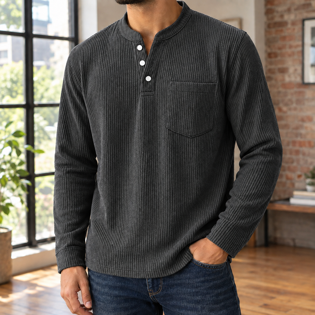 Dorian Ribbed Henley