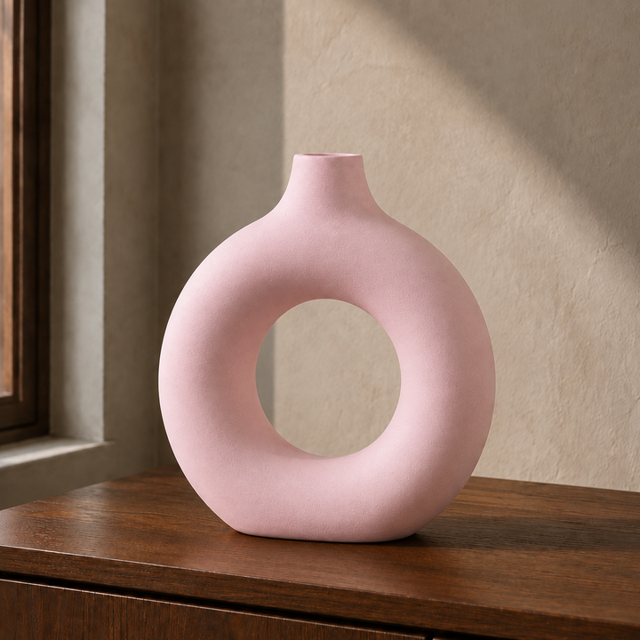 Greystone Sculptural Ring Vase