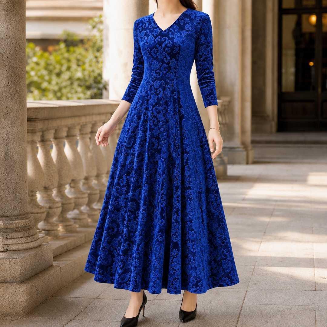 Juliet-June Embossed Maxi Dress