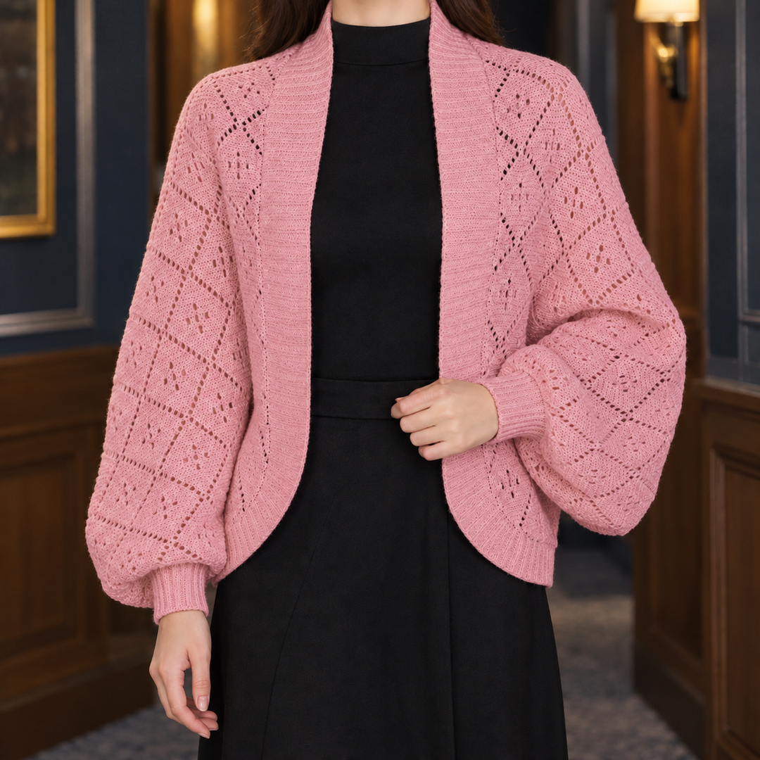 Ancelin-Faye Openwork Cardigan