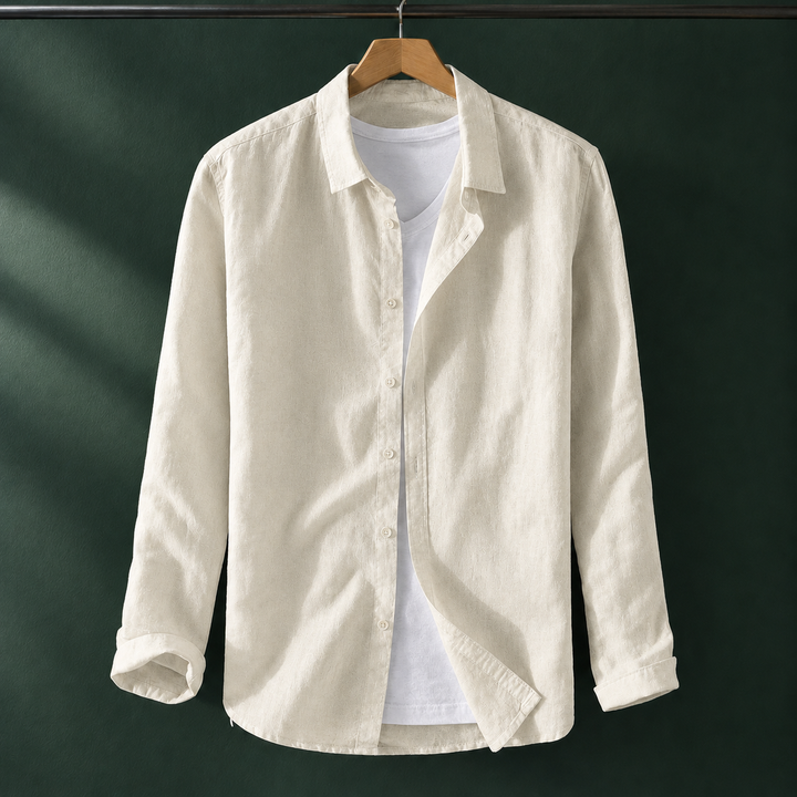 Albin Linen Shirt, view 6 - Elena Harper