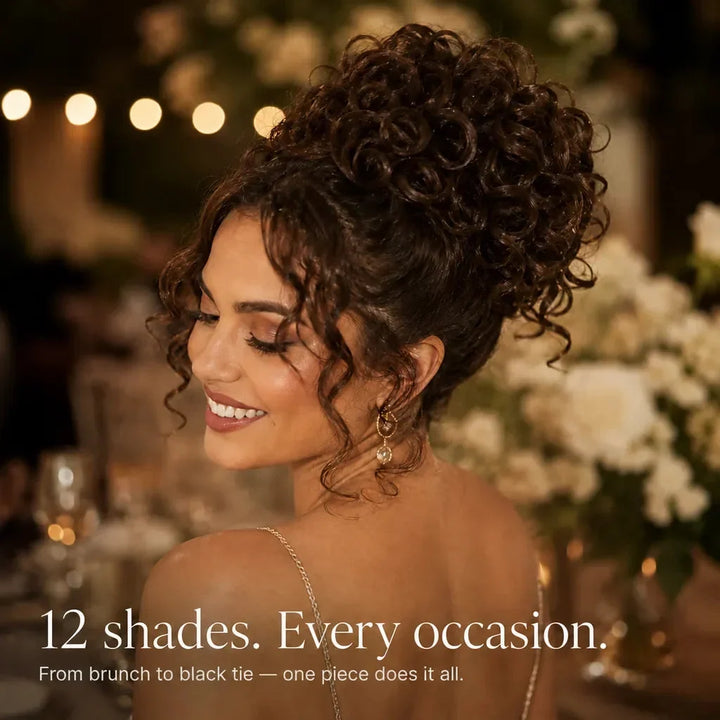 Curlova Curly Drawstring Bun Hair Extension - Elena Harper