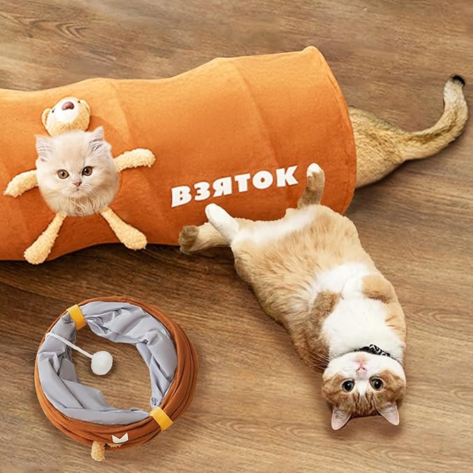 Cat's Interactive Foldable Play Tunnel - Endless Fun!