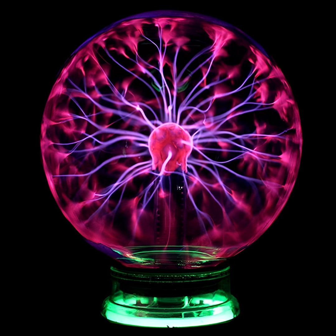 Interactive Plasma Globe Light for Touch-Activated Home Decor