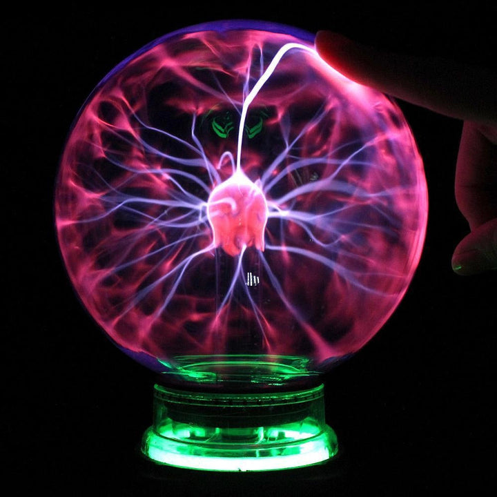 Interactive Plasma Globe Light for Touch-Activated Home Decor