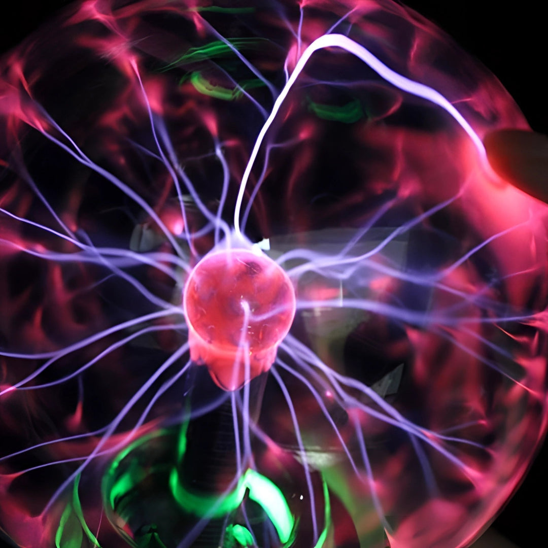 Interactive Plasma Globe Light for Touch-Activated Home Decor