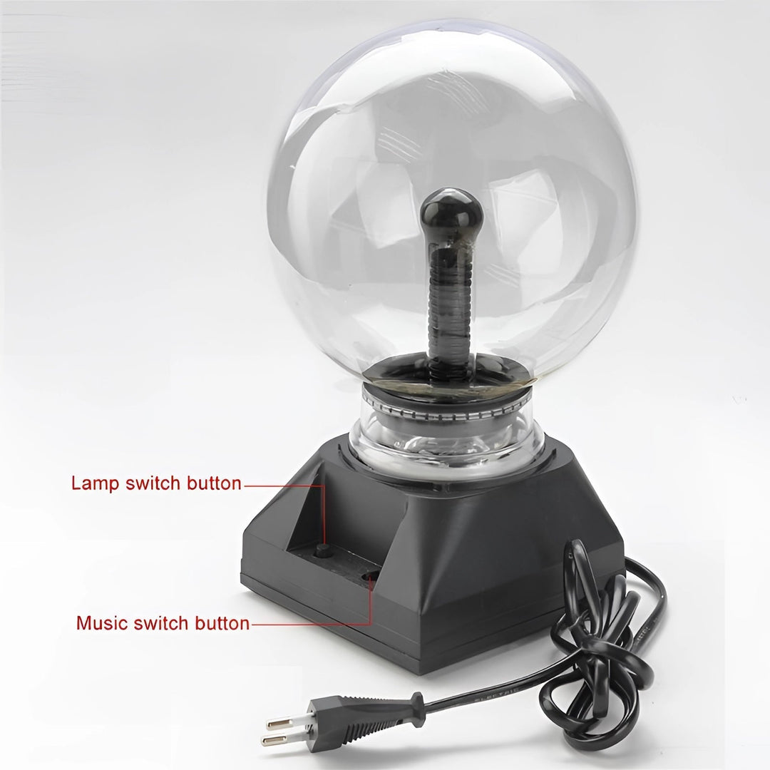 Interactive Plasma Globe Light for Touch-Activated Home Decor