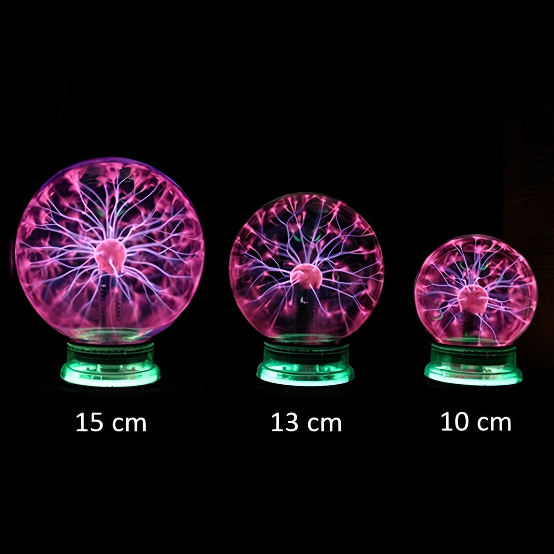 Interactive Plasma Globe Light for Touch-Activated Home Decor