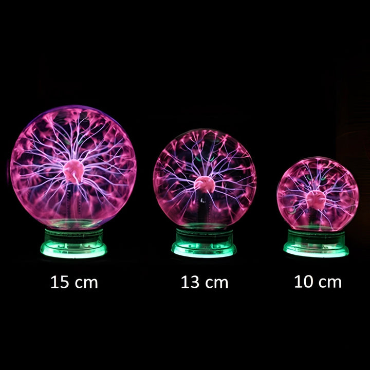 Interactive Plasma Globe Light for Touch-Activated Home Decor
