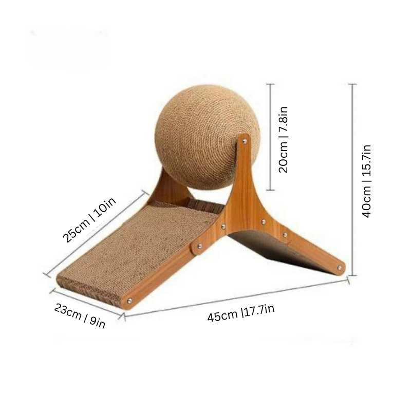 Cats' Interactive Sisal Ball Scratcher & Play Toy