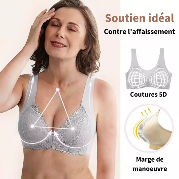 (PACK OF 3) Wireless Shaping Bra with Front Closure - Elena Harper