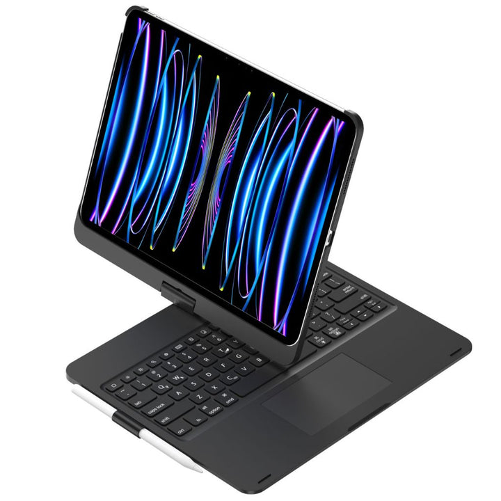 iPad Keyboard Case with Backlit Keys and Trackpad