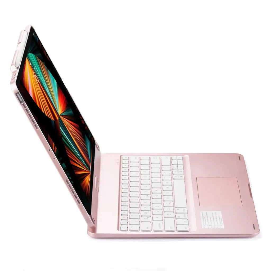 iPad Keyboard Case with Backlit Keys and Trackpad