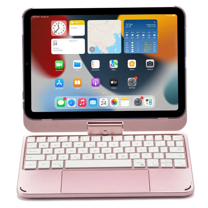iPad Keyboard Case with Backlit Keys and Trackpad