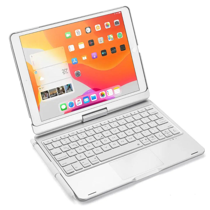 iPad Keyboard Case with Backlit Keys and Trackpad