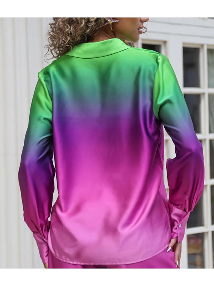 Claire Iris Gradient Printed Set