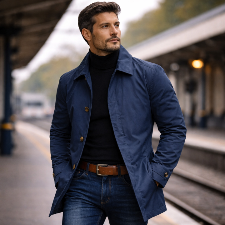 Classic Urban Coat for Men - Elena Harper