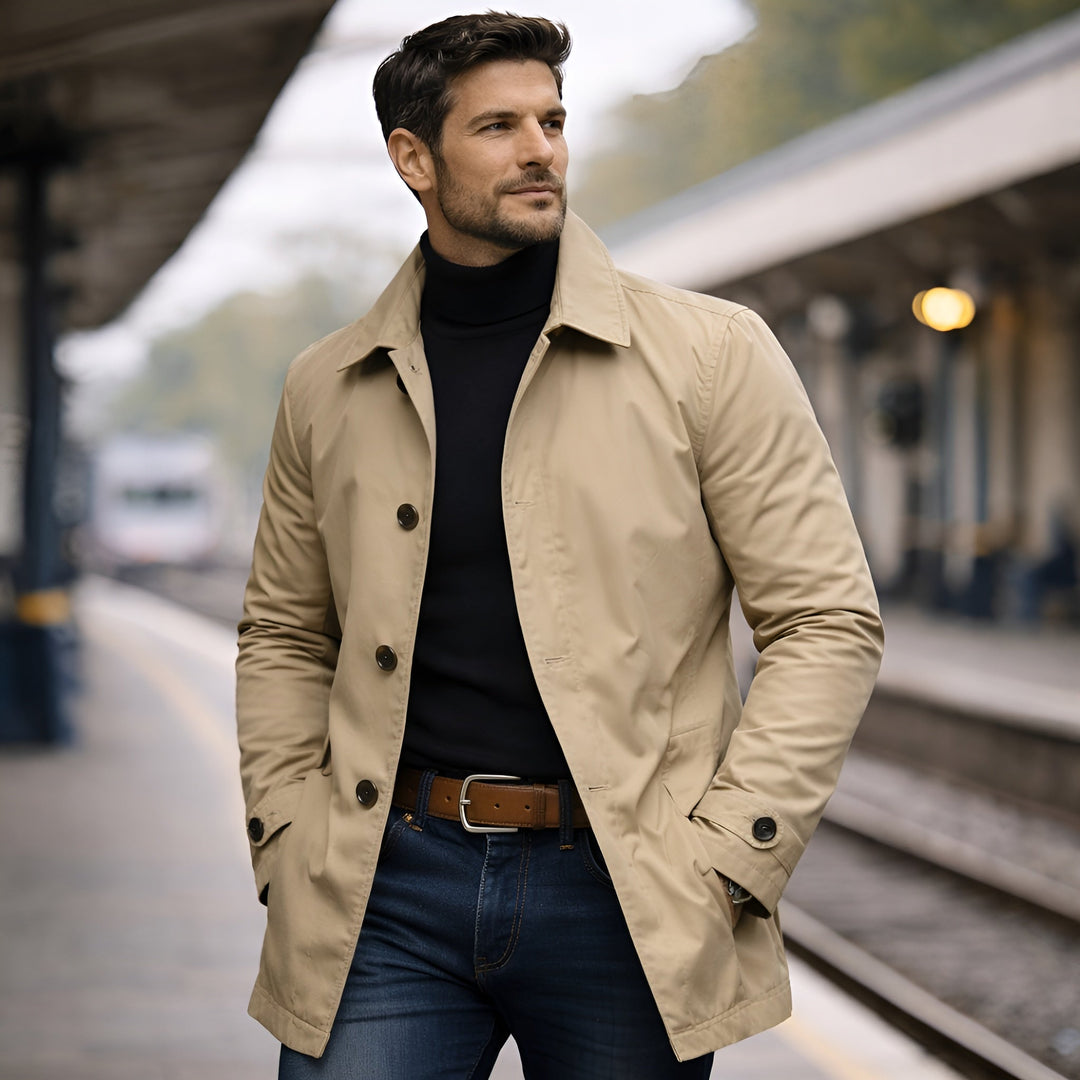 Modern Urban Coat for Men - Elena Harper