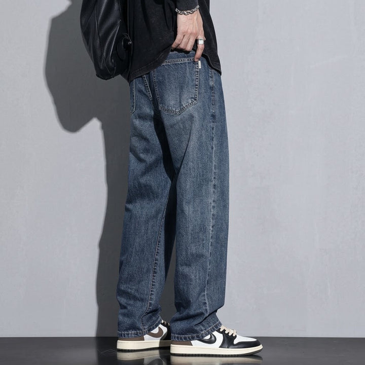 Men's Loose Fit Straight Leg Jeans - Elena Harper