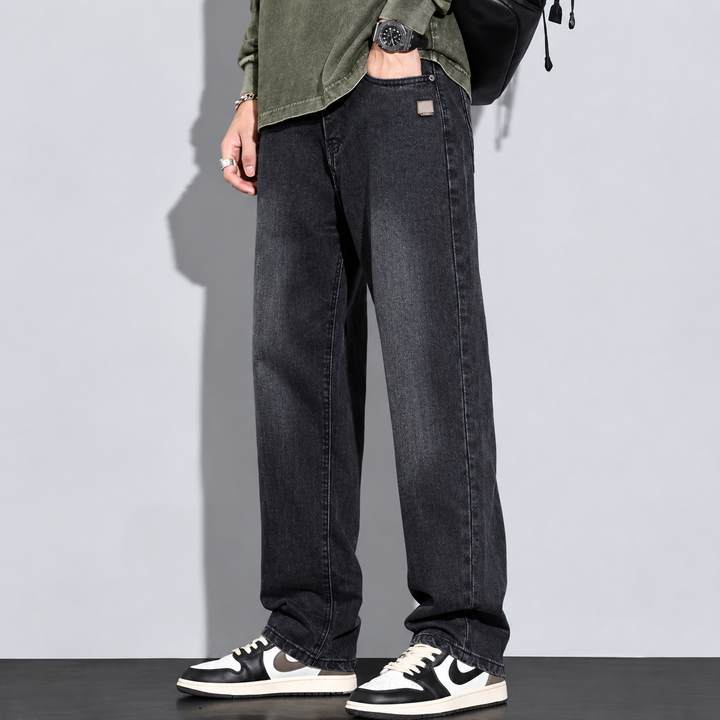 Men's Loose Fit Straight Leg Jeans - Elena Harper