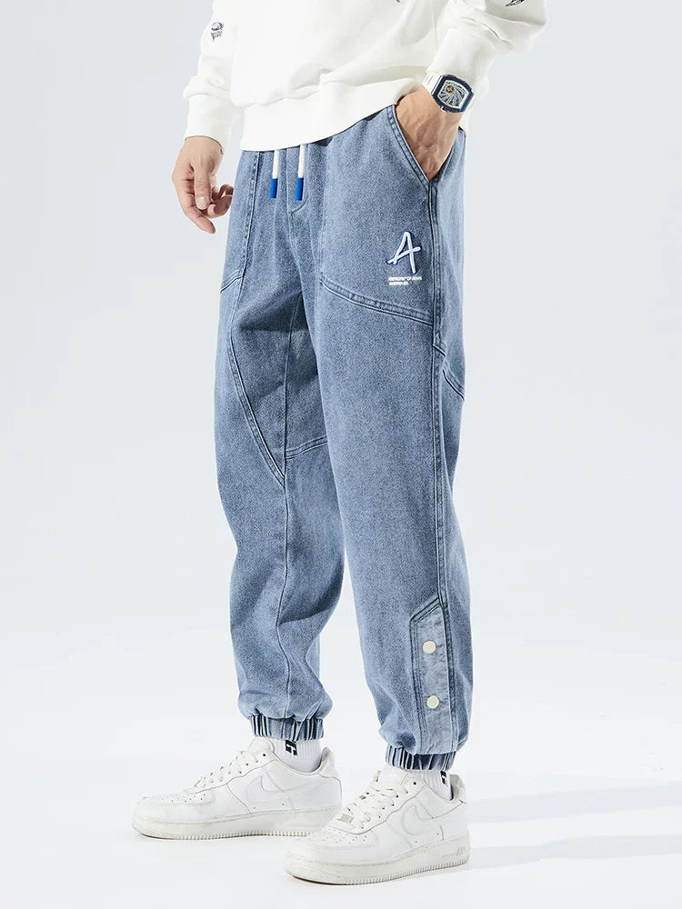 Men's Elastic Waist Jeans