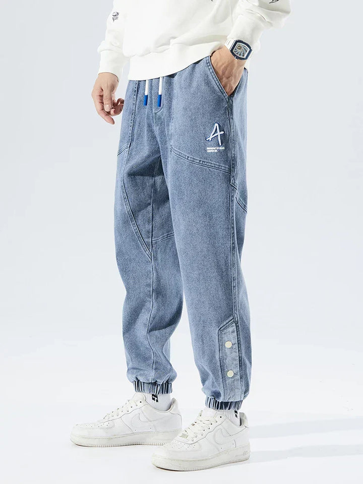 Men's Elastic Waist Jeans