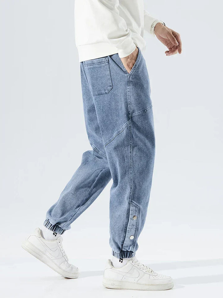 Men's Elastic Waist Jeans