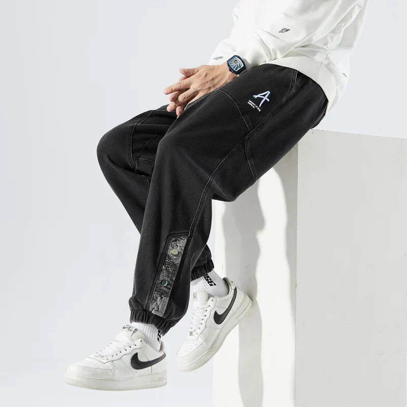 Men's Elastic Waist Jeans