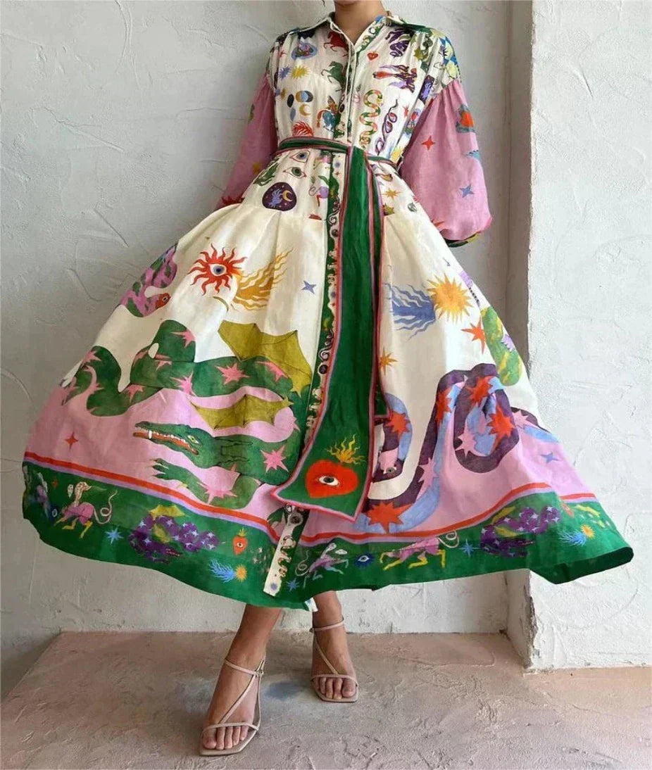 Celia Italian Maxi Dress - Elena Harper
