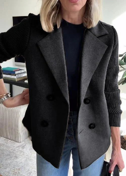 Luanne Timeless Coat with Elegant Cut, view 3 - Elena Harper