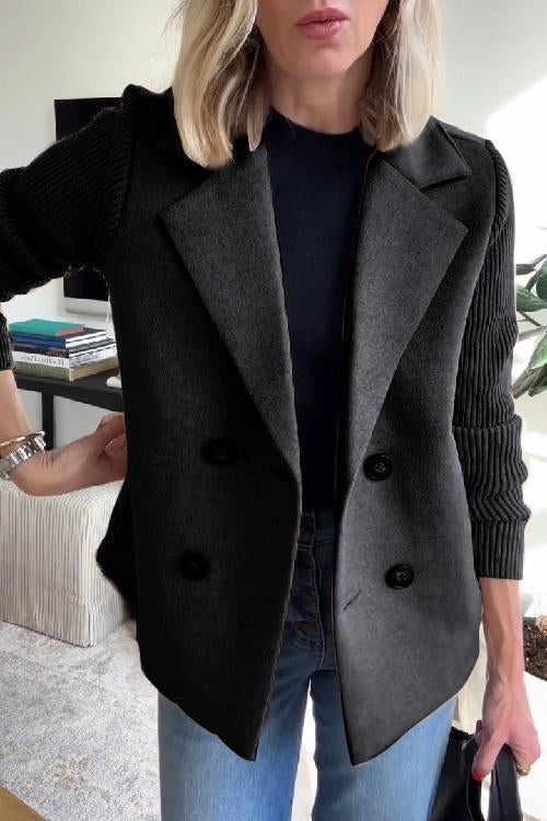 Alesia Stylish Casual Button Blazer - Elena Harper