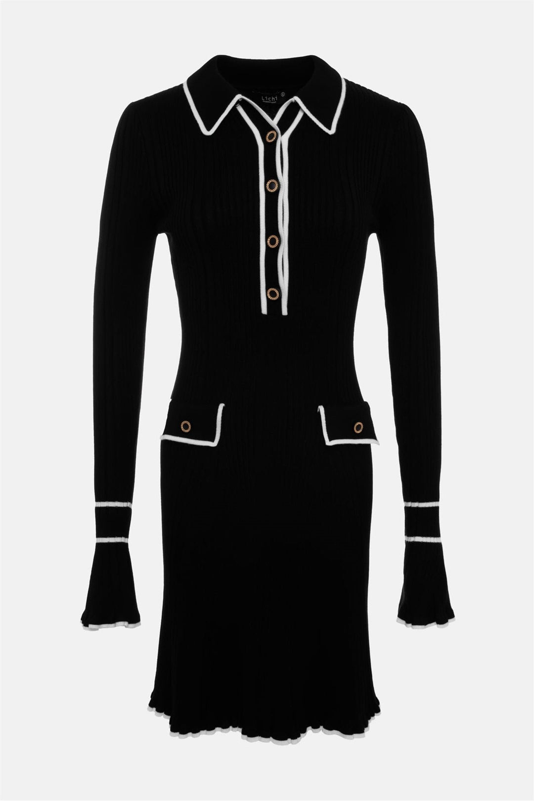 Luisa - Mesh Minidress with Contrasting Ruffles