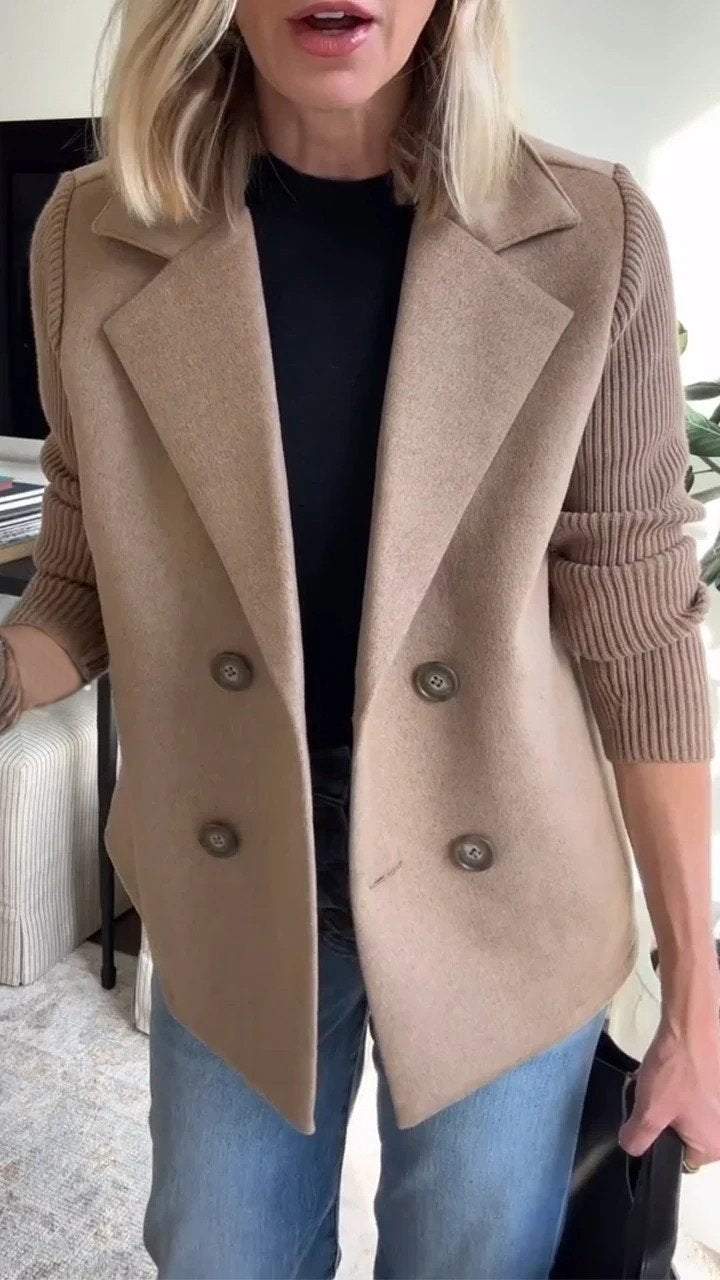 Alesia Stylish Casual Button Blazer - Elena Harper