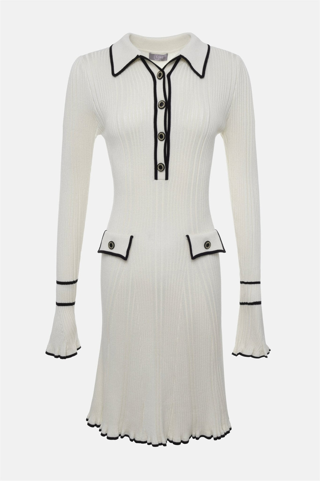 Luisa - Mesh Minidress with Contrasting Ruffles