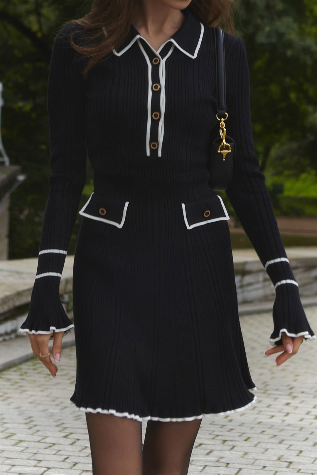 Luisa - Mesh Minidress with Contrasting Ruffles