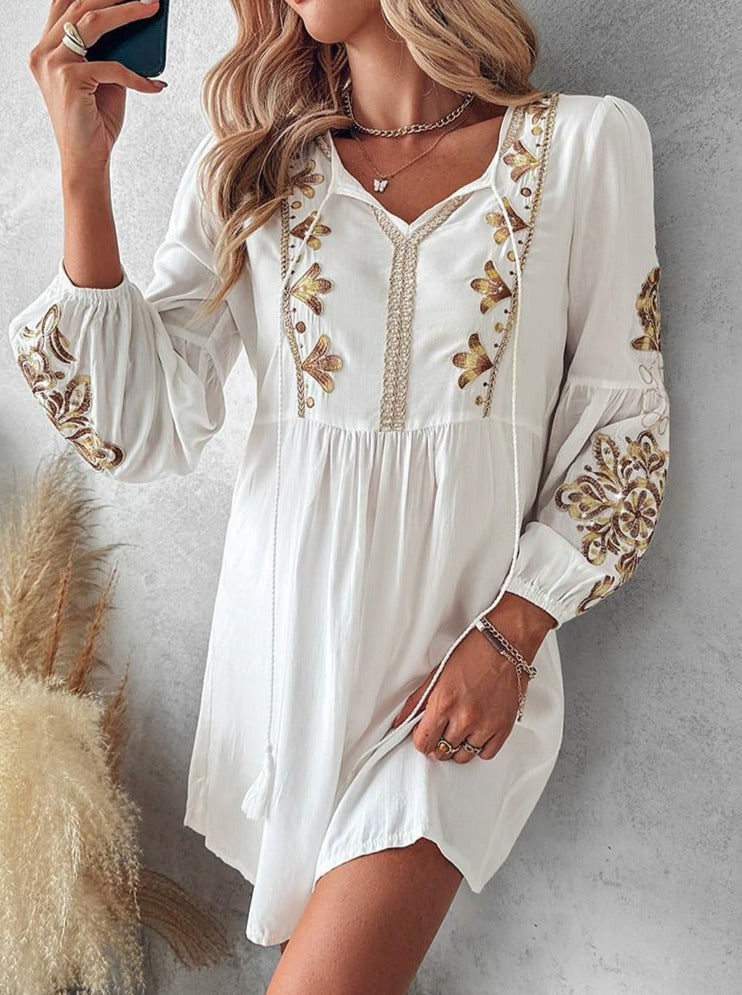 Velissa - Women's Boho Midi Dress