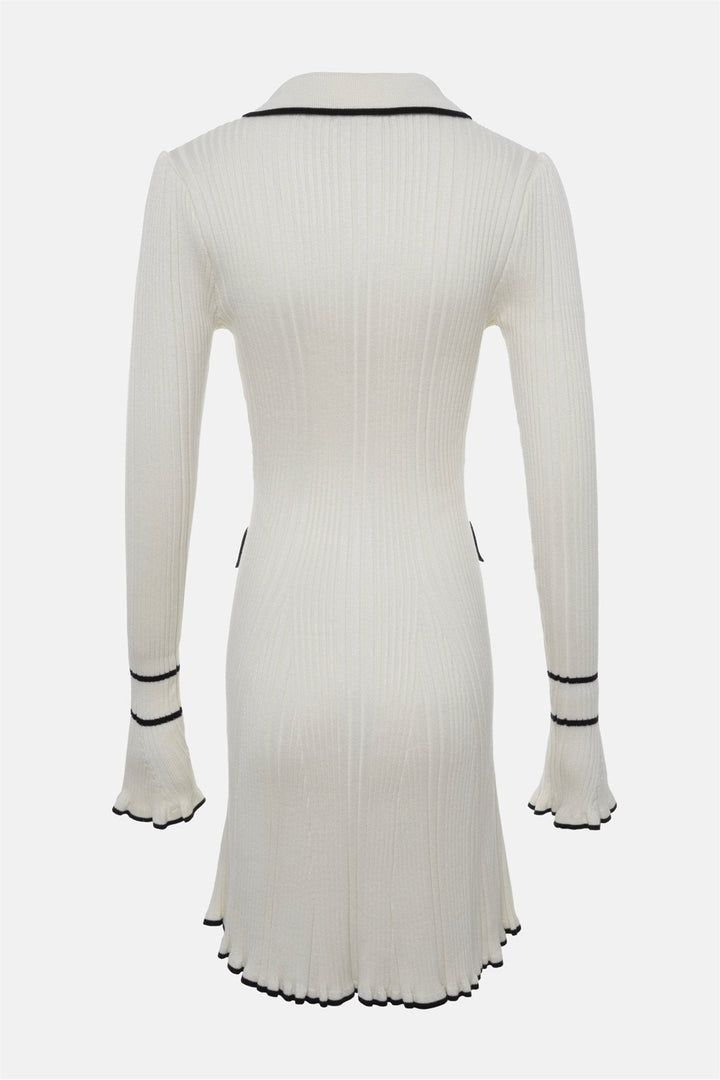 Luisa - Mesh Minidress with Contrasting Ruffles