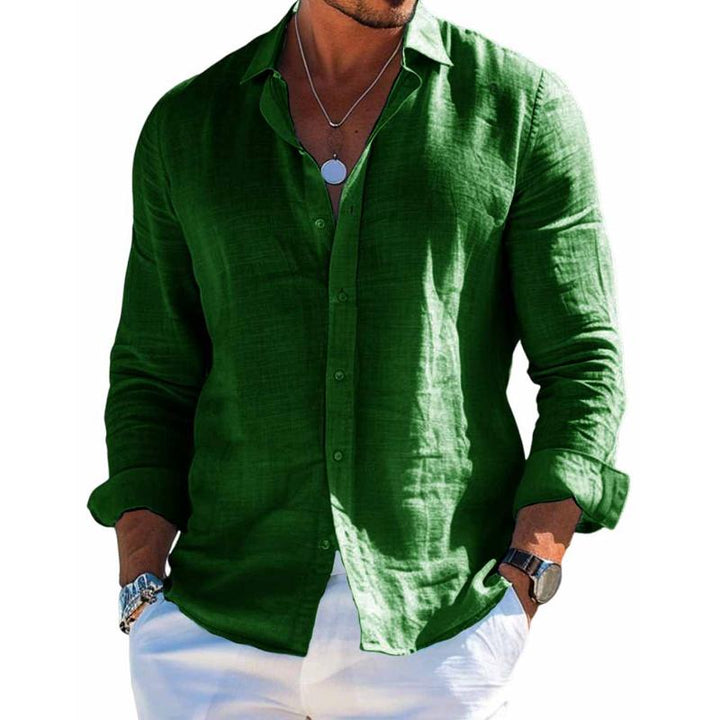 Hagen | Men's Casual Long Sleeve Shirt with Buttons