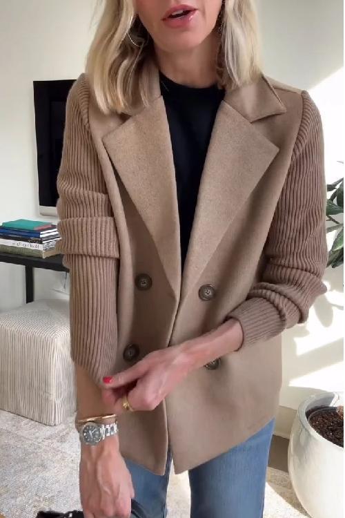 Alesia Stylish Casual Button Blazer - Elena Harper