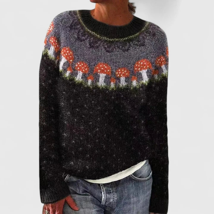 Cassidy | Women's Patterned Knit Sweater with Soft Warm Hand