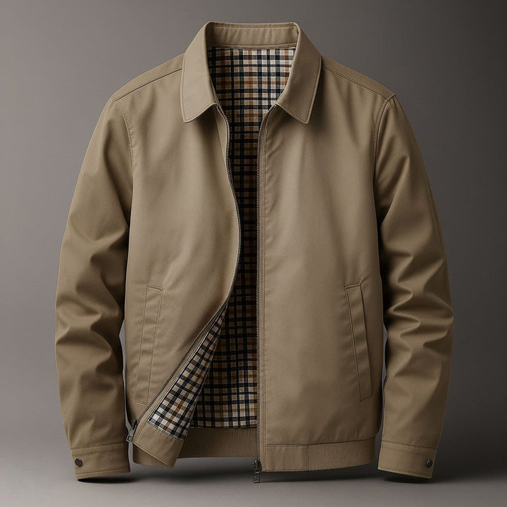 Cotton Jacket with Zipper for Men