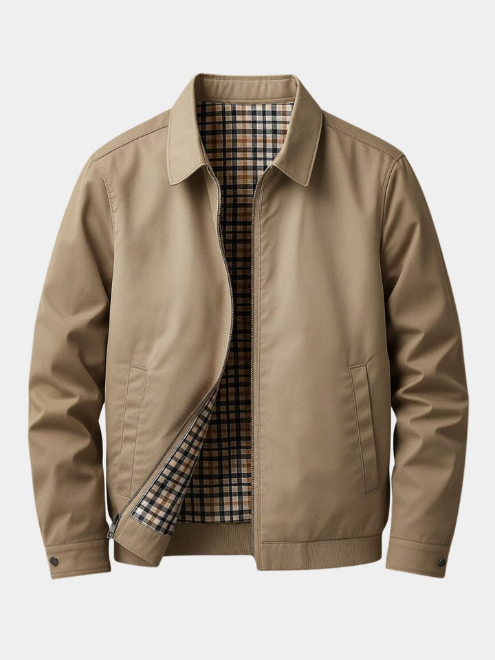 Cotton Jacket with Zipper for Men
