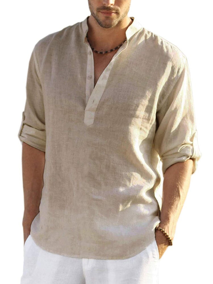 ELENA HARPER™  |  COTTON LINEN SHIRT FOR MEN