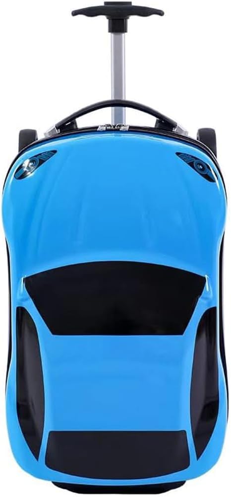 Kids' 18-inch Pull-Along Car Suitcase with Retractable Handle