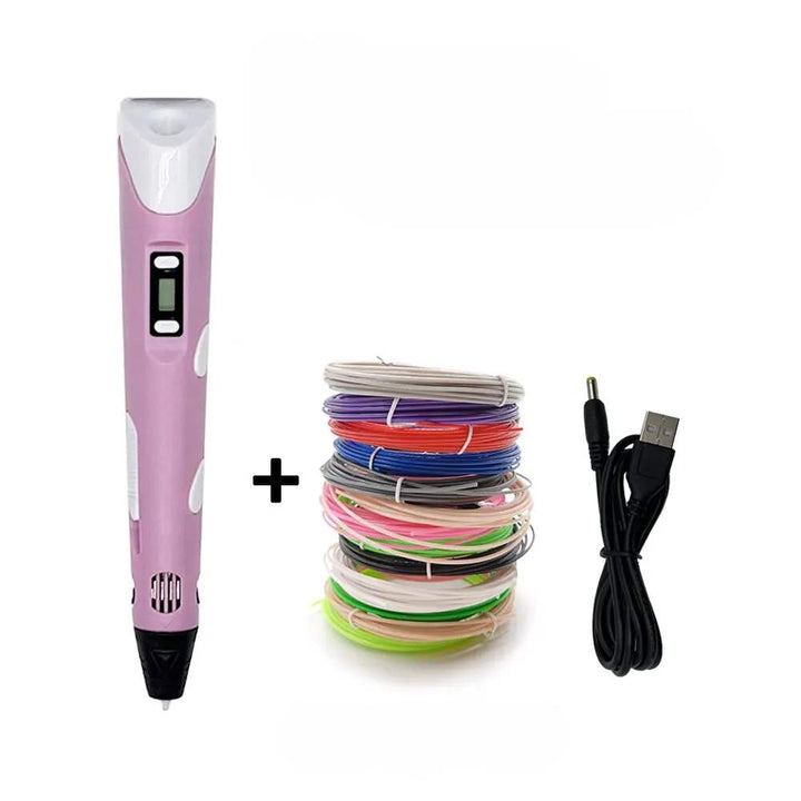 Kids' 3D Drawing Pen with LCD Screen for Creative Fun