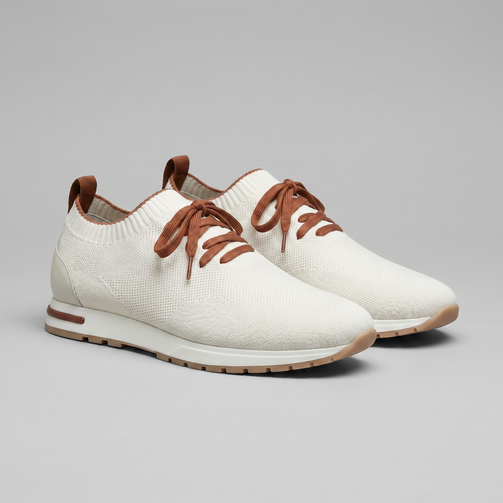 Knit Sock Lace-Up Trainers Men Casual