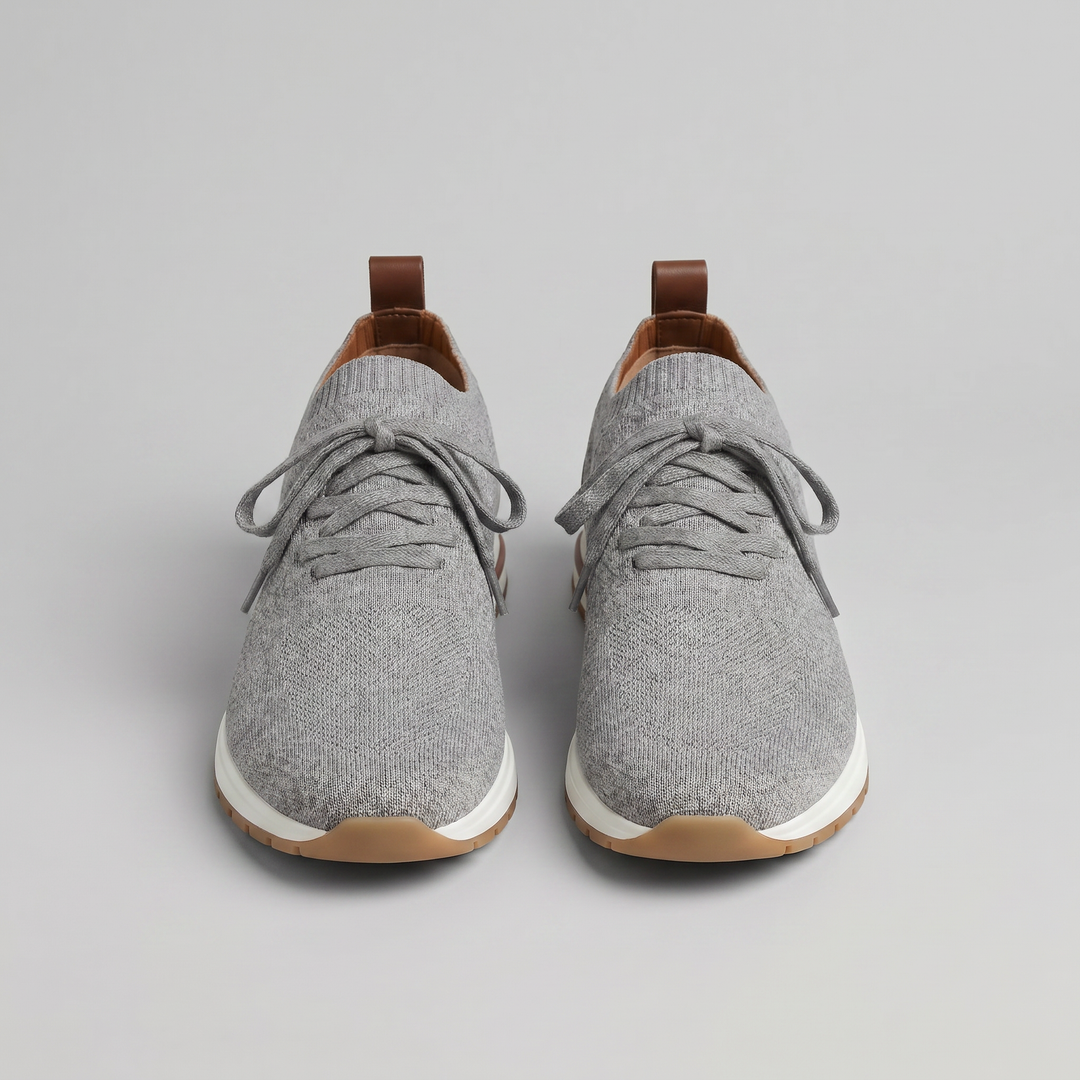 Knit Sock Lace-Up Trainers Men Casual