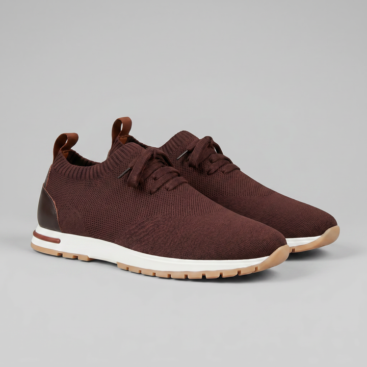 Knit Sock Lace-Up Trainers Men Casual